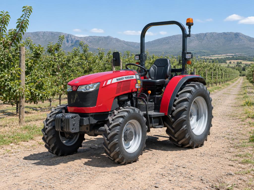 Massey Ferguson farm tractors on a farm